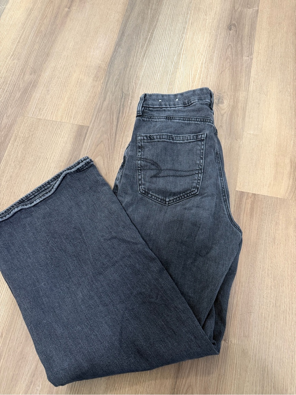 American Eagle Outfitters Black Wide-Leg Jeans